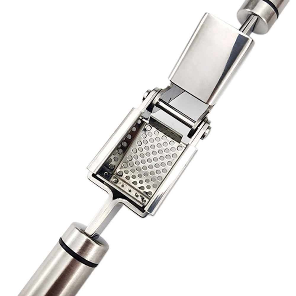 Kitchen Garlic Crusher Stainless Steel Garlic Press Mincer Peeler Set