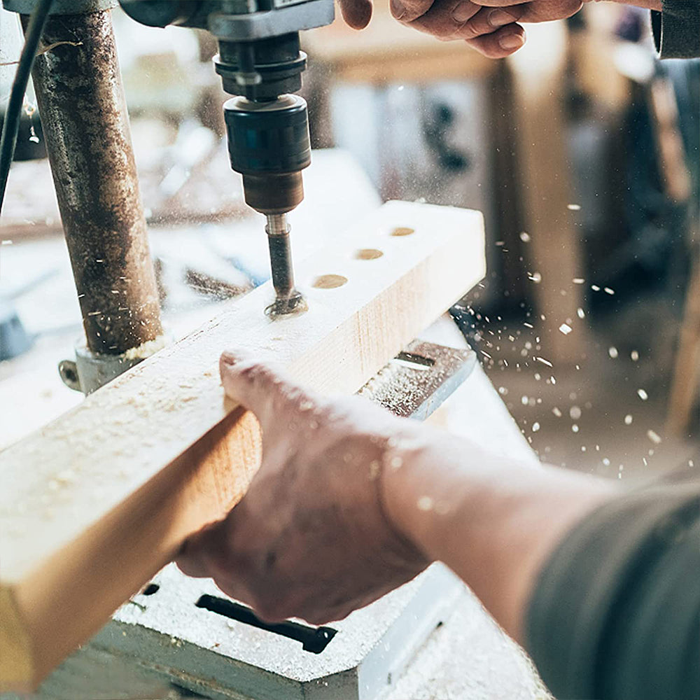 7Pcs Wood Drilling Forstner Bit Woodworking Hole Saw Cutter Drill Bit