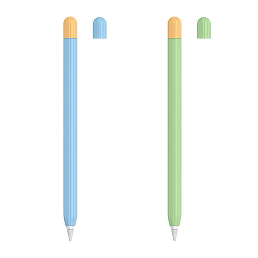 2X for Apple Pencil 2nd Generation Silicone Pencil Cover Pen Sleeve Green Blue