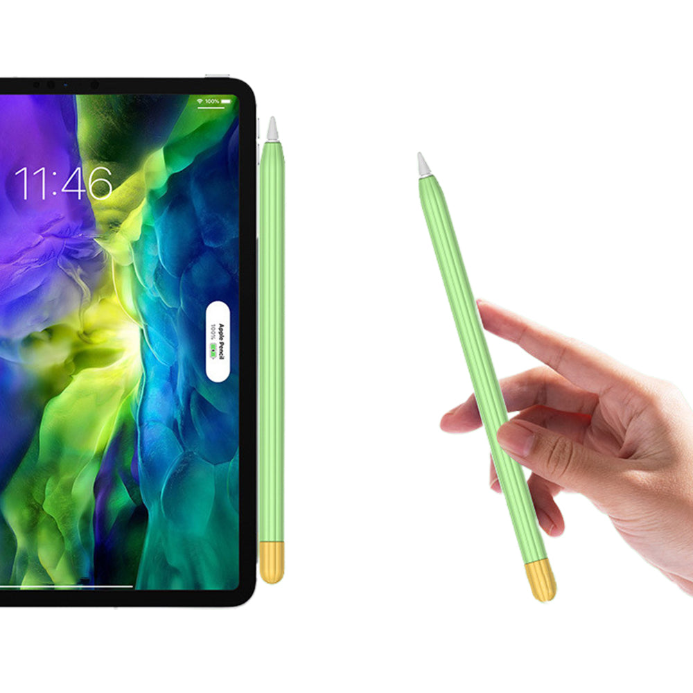 2X for Apple Pencil 2nd Generation Silicone Pencil Cover Pen Sleeve Green Blue