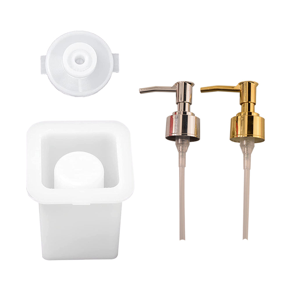DIY Resin Casting Mould Perfume Bottle Silicone Mold Soap Dispenser Pump Style 2