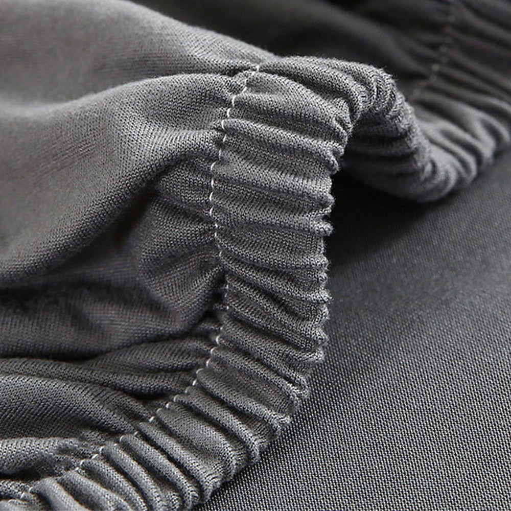 Sofa Cover Grey Solid Colour Sofa Protector Stretch Couch Slipcover 3 Seats