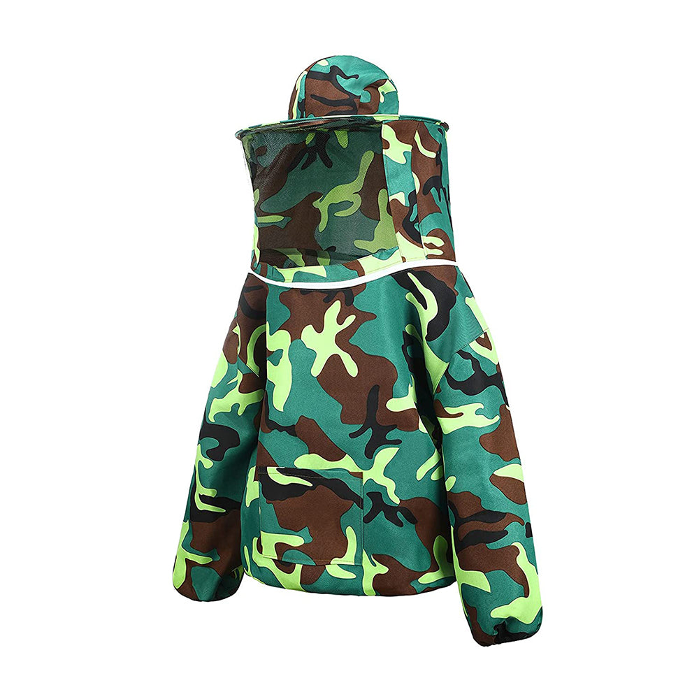 Beekeeping Protective Suit Protective Coat Hat Jacket Smock Camouflage