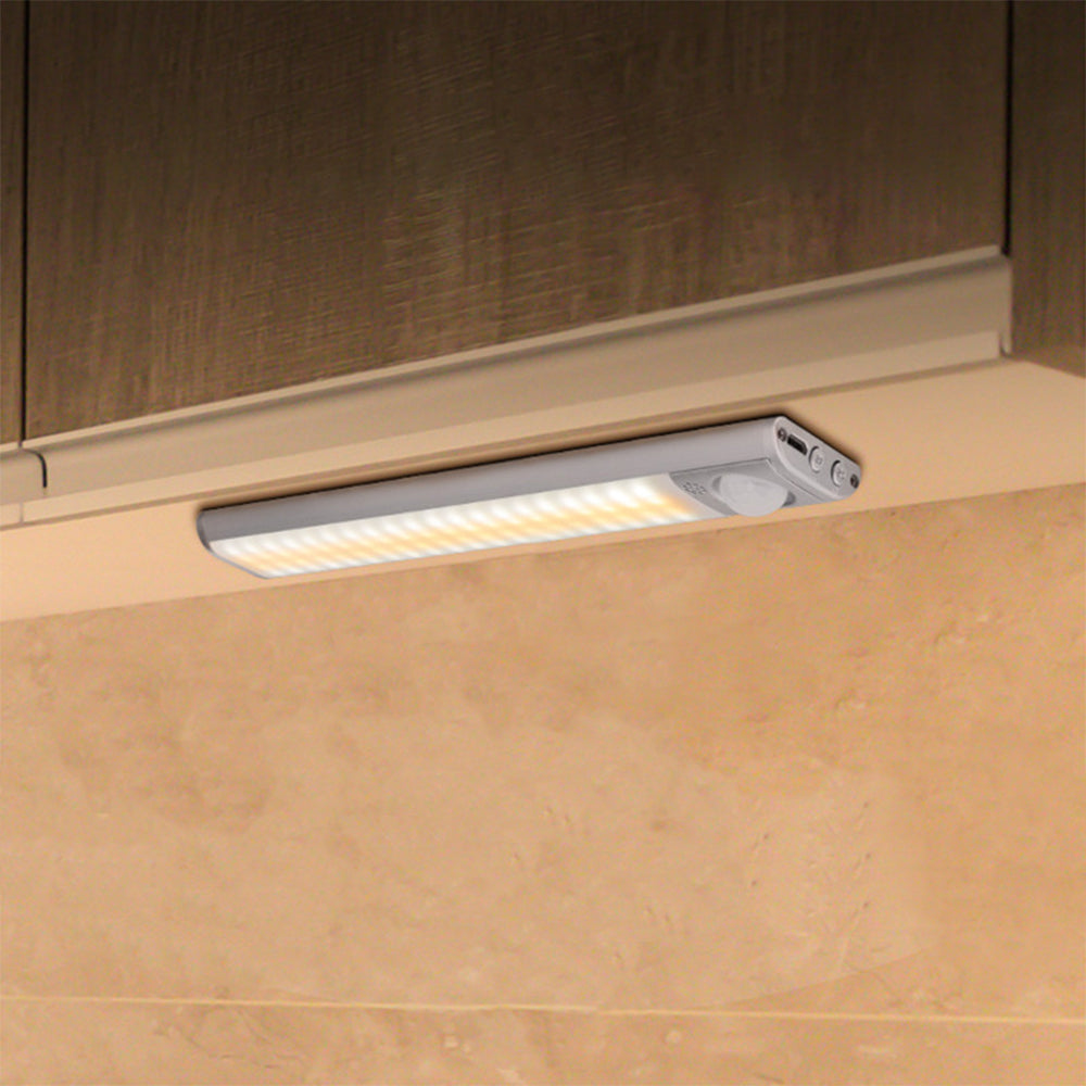 LED Motion Sensor Night Light Rechargeable Closet Kitchen Cabinet Strip Light