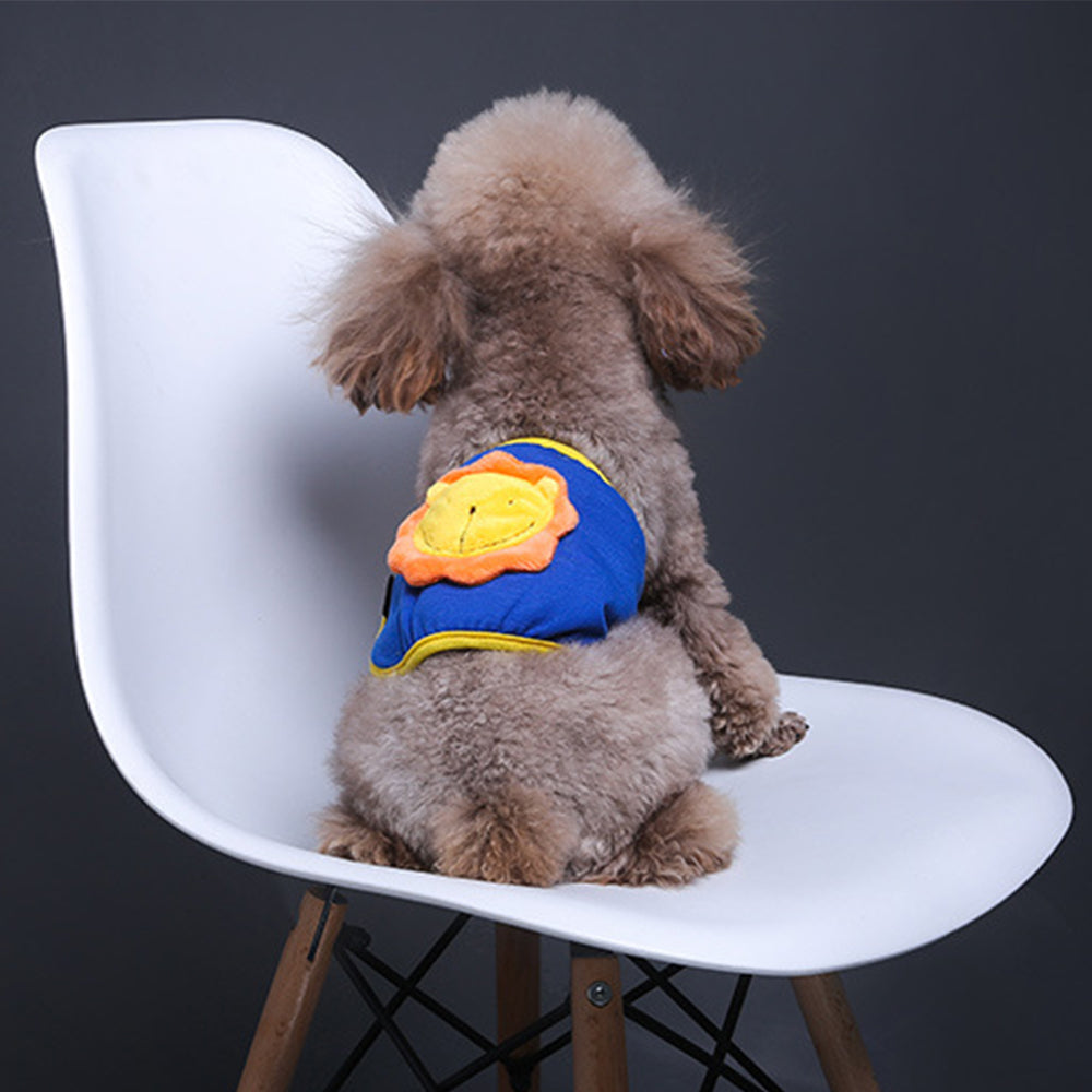 4X 2XL Size Printed Pattern Washable Male Dog Diapers Belly Wrap Band