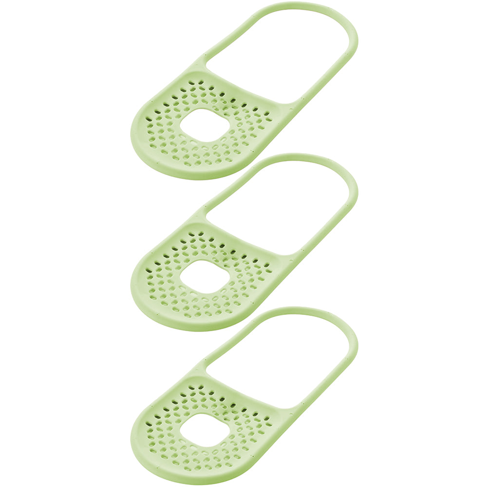 3X Green Sponge Holder Bendable Sink Drain Hanger Rack Expandable Storage