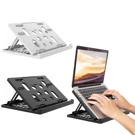 2X Black White Tablet Holder Stand Adjustable Riser Phone Elevator