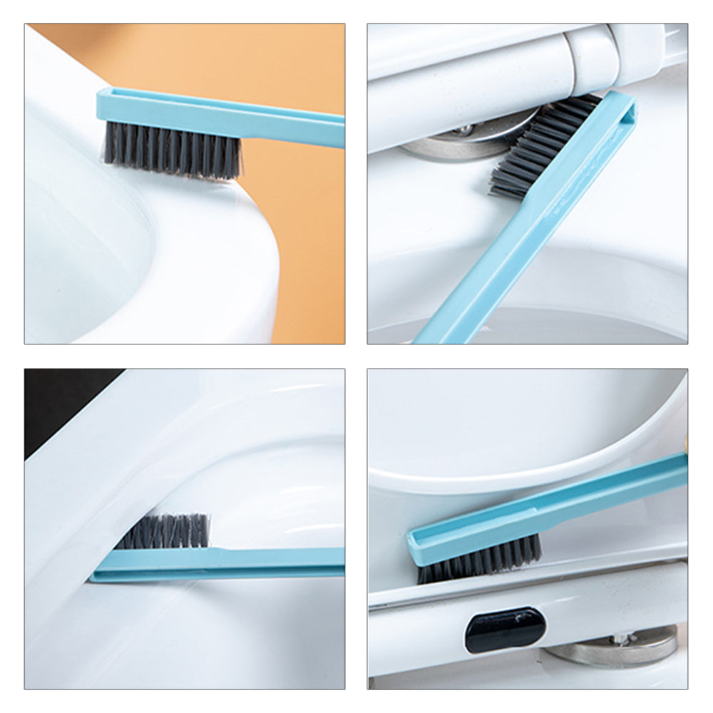 2X Green Toilet Brush and Holder Wall Mounted Home Bathroom Cleaning Brush