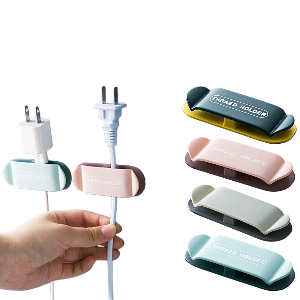 8PCS Self Adhesive Plug Holder Cord Organizer Kitchen Appliances Wire Clip Storage