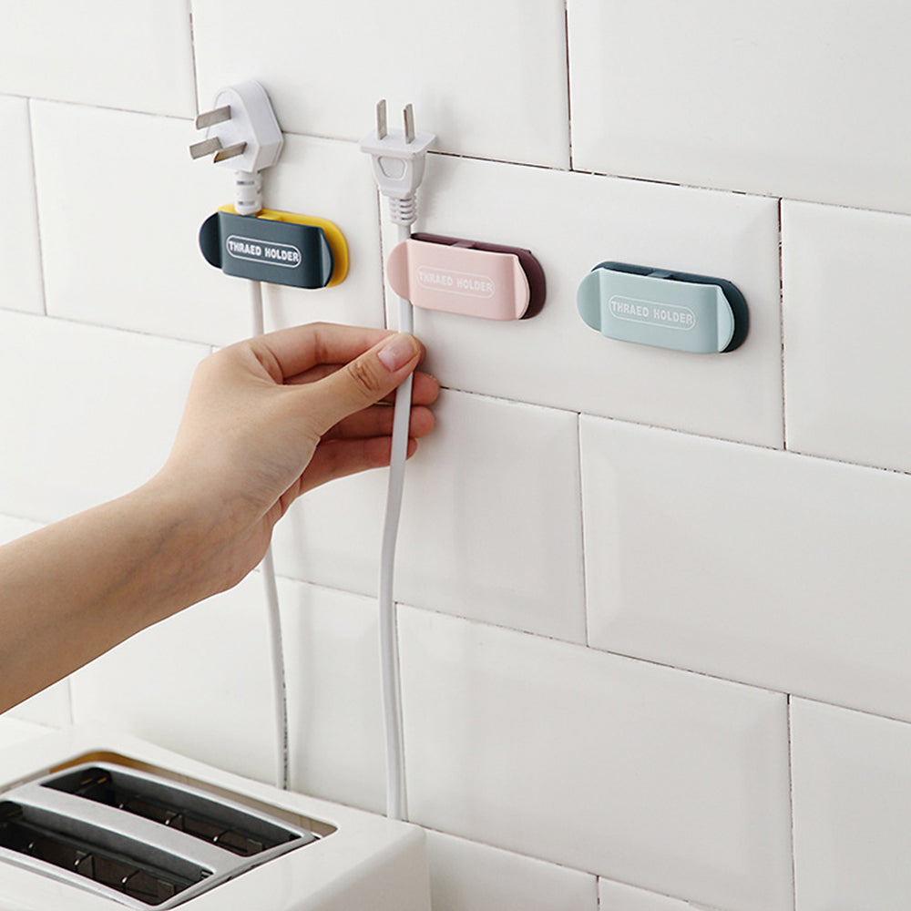 8PCS Self Adhesive Plug Holder Cord Organizer Kitchen Appliances Wire Clip Storage