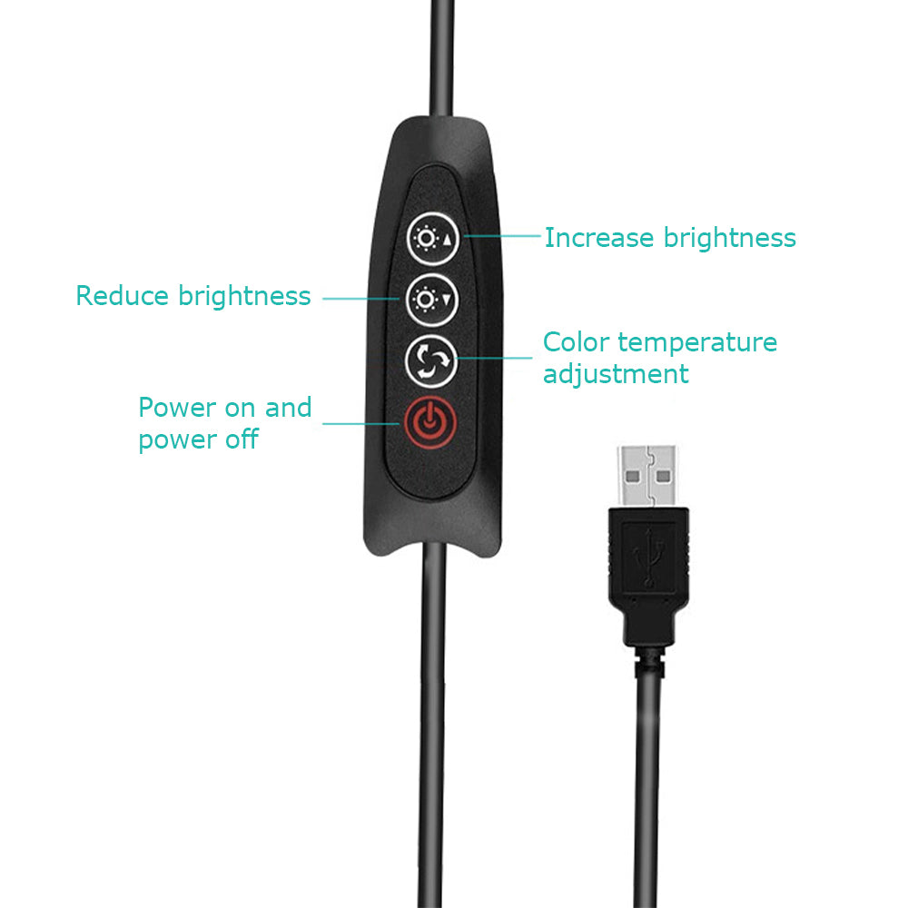 1X Computer Monitor Screen Light Reading Lamp Desk Laptop Lamp Dimmable Night Light