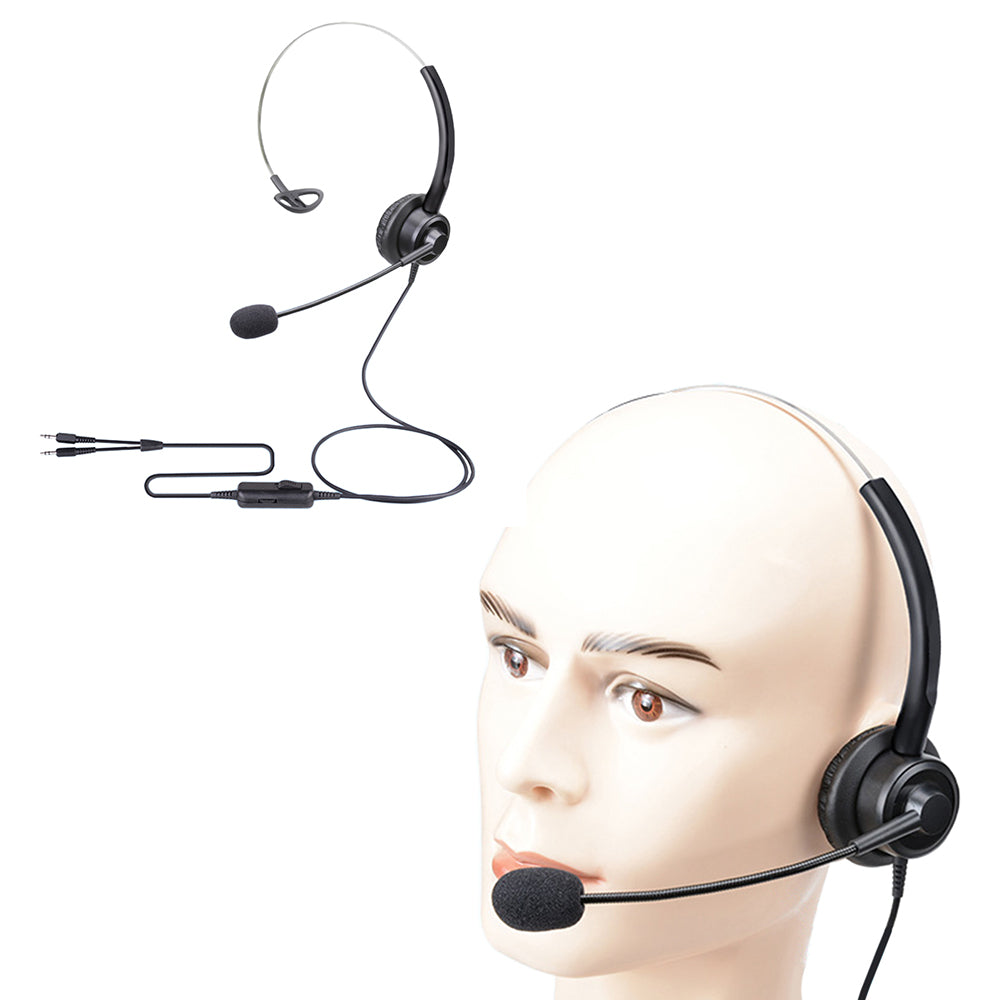 Adjustable Corded Computer Headset with Microphone Zoom Home Office Online Class
