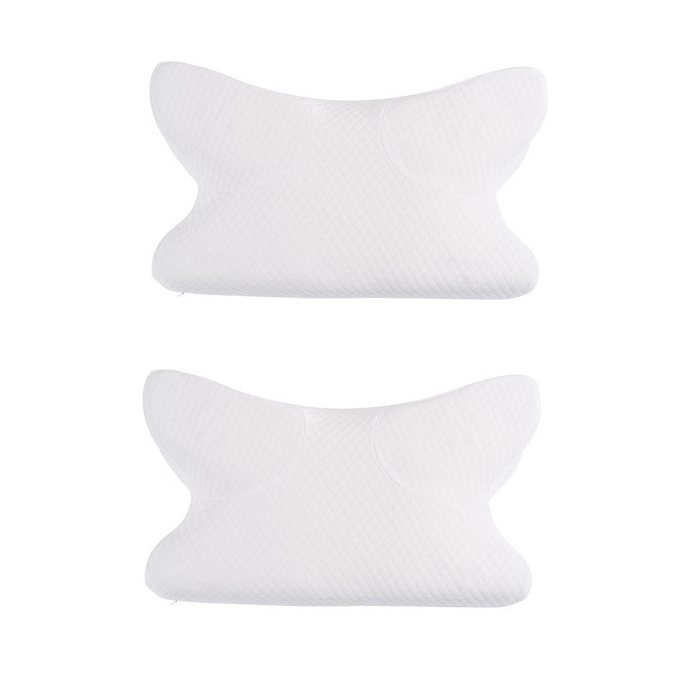 2X Memory Foam Pillow Curve Cervical Pillow Neck Support Pillow Sleeping Pillow