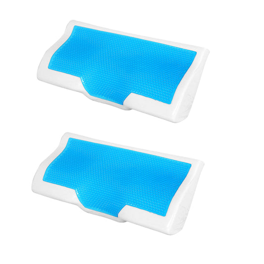 2X Memory Foam Gel Pillow Curve Cervical Pillow Neck Support Pillow Sleep Pillow