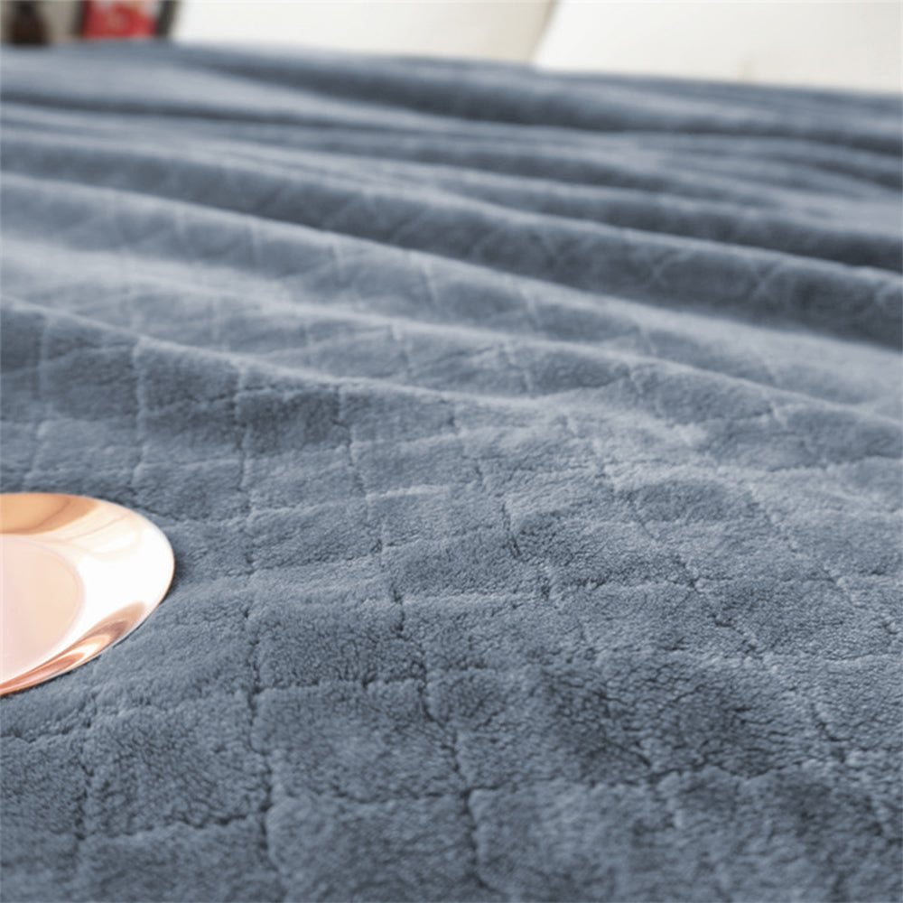150x200cm Throw Blanket Bed Throws Blanket Plush Blanket Sofa Blanket Blue