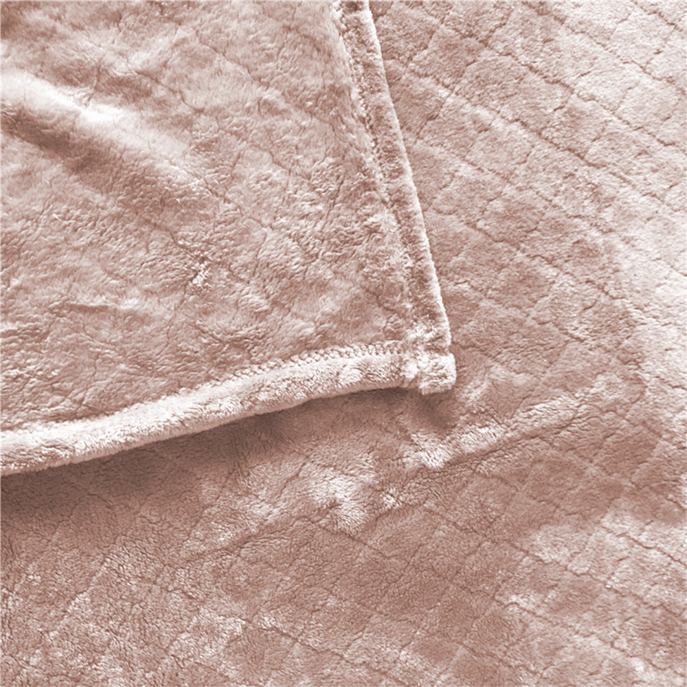 150x200cm Throw Blanket Bed Throws Blanket Plush Blanket Sofa Blanket Pink