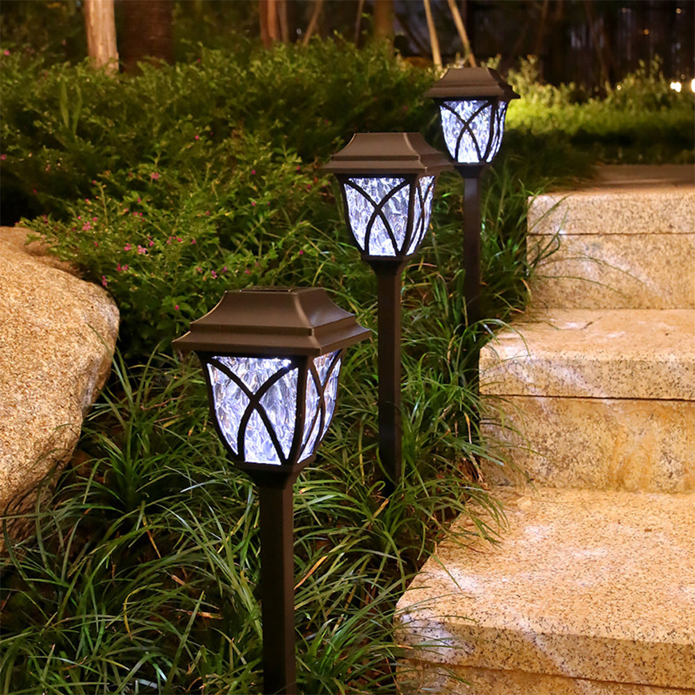 2X Solar Lamps Ground Lights Patio Stake Walkway  Garden Decor White Light