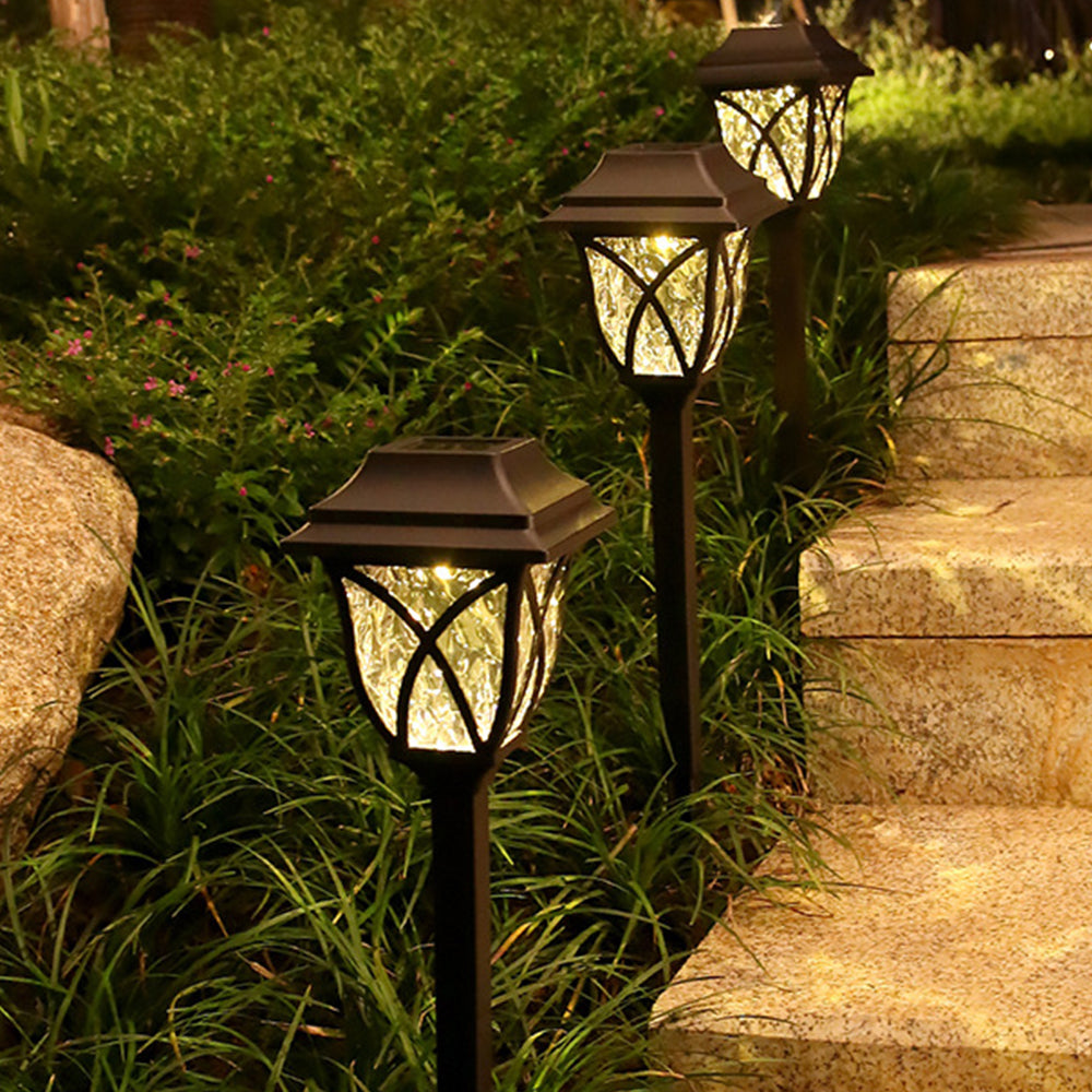 2X Solar Lamps Ground Lights Patio Stake Walkway  Garden Decor Warm Light