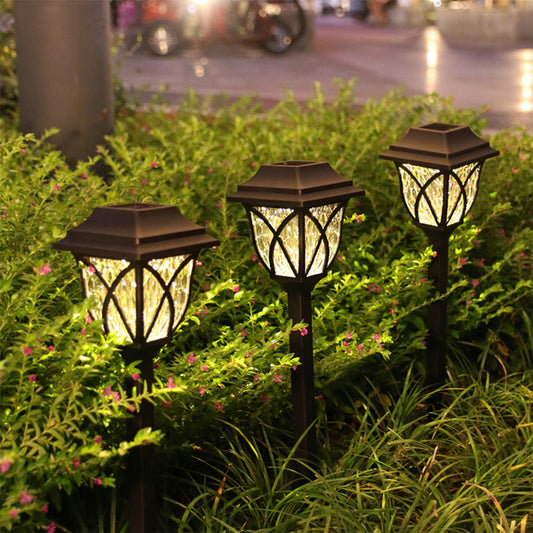 4X Solar Lamps Ground Lights Patio Stake Walkway  Garden Decor Warm Light