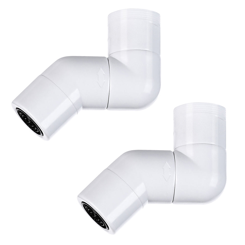 2PCS Anti Splash Filter Faucet 720 Degree Angle Rotatable Faucet Sprayer Head