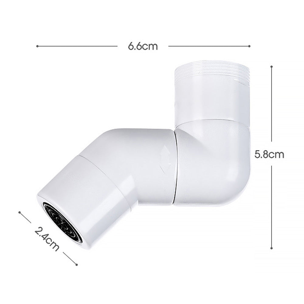 2PCS Anti Splash Filter Faucet 720 Degree Angle Rotatable Faucet Sprayer Head