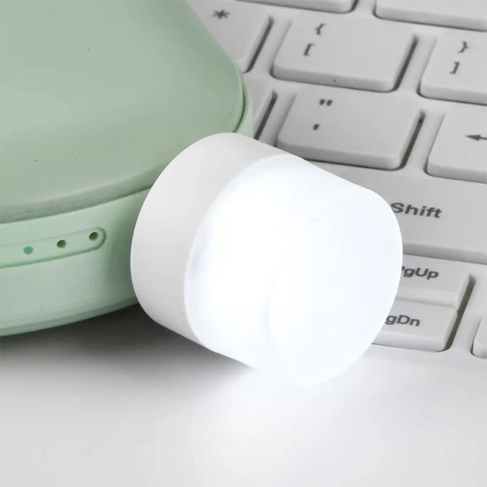 5PCS USB Plug In Night Lights Mini LED Bulb for Power Bank White Light