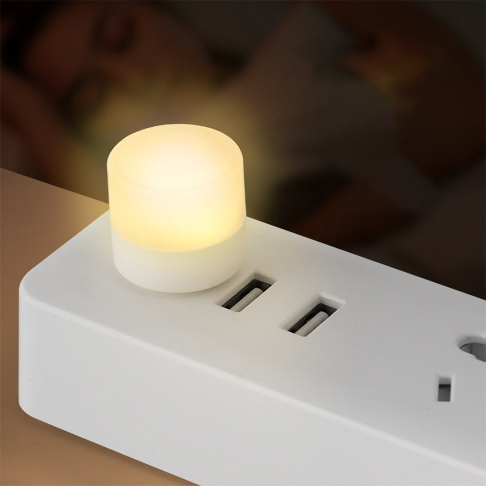 5PCS USB Plug In Night Lights Mini LED Bulb for Power Bank Warm Light