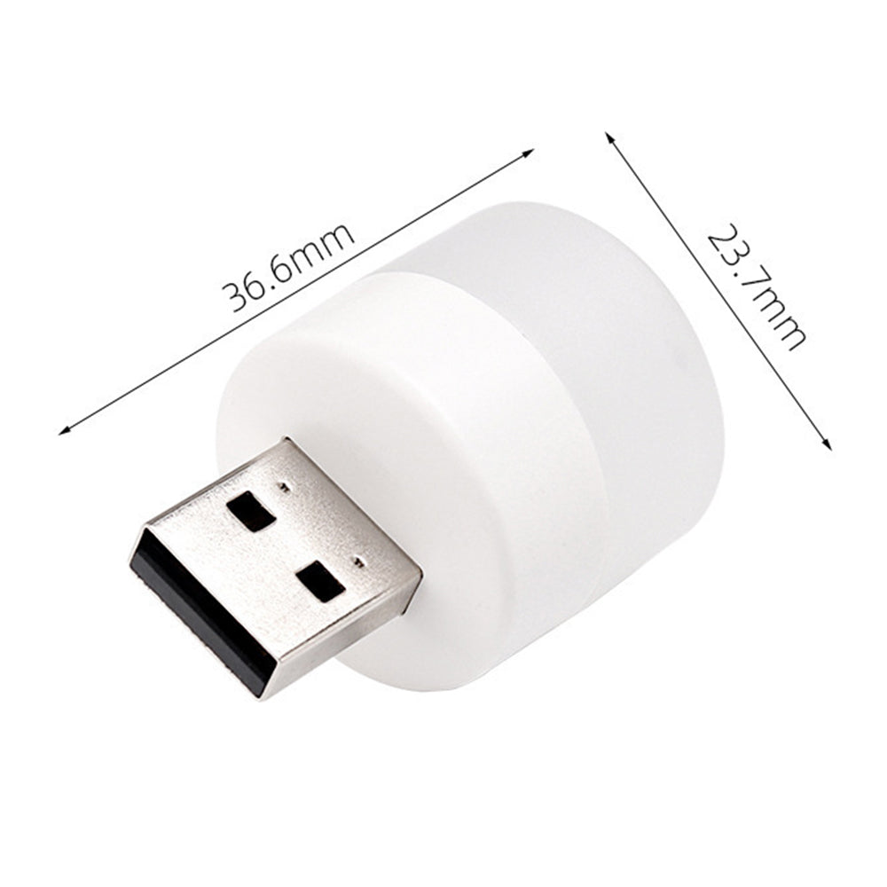 5PCS USB Plug In Night Lights Mini LED Bulb for Power Bank Warm Light