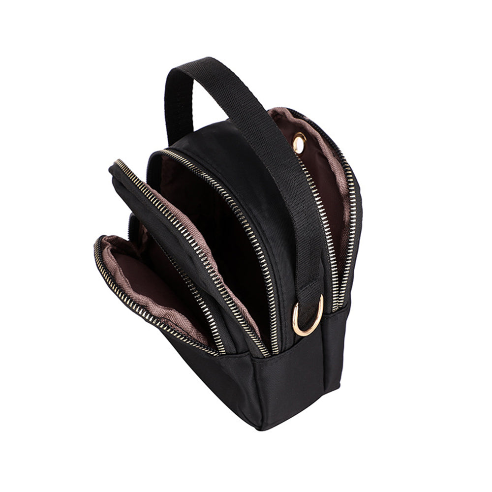 Women Nylon Crossbody Bag Shoulder Bag Black
