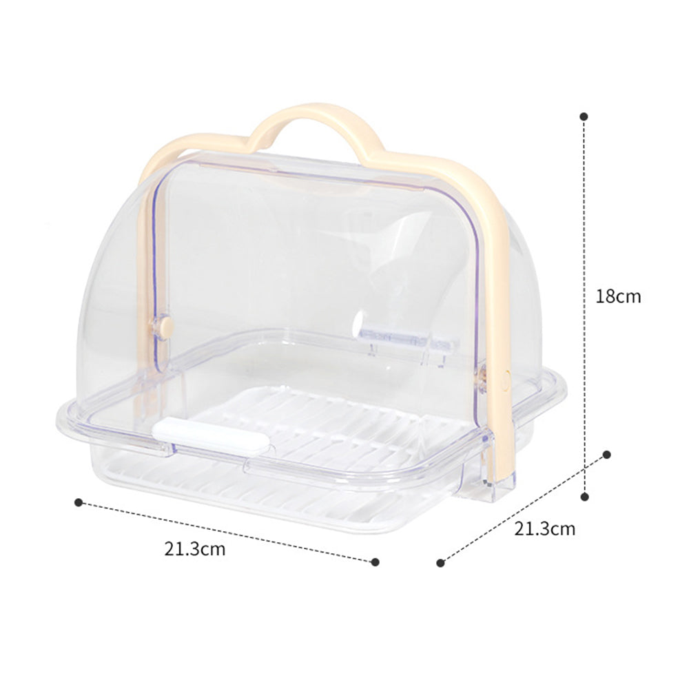 Cake Keeper Food Keeper Tableware Draining Rack Cake Storage Container Bread Box