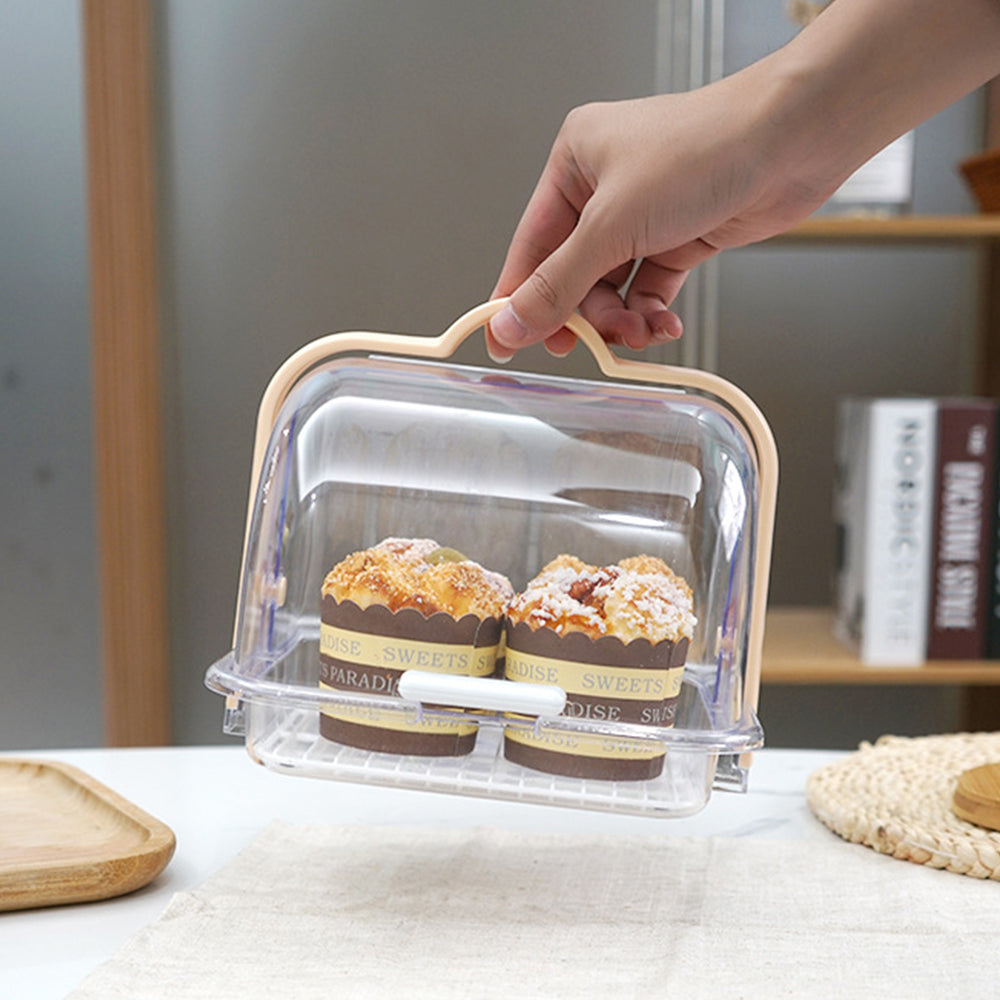 Cake Keeper Food Keeper Tableware Draining Rack Cake Storage Container Bread Box