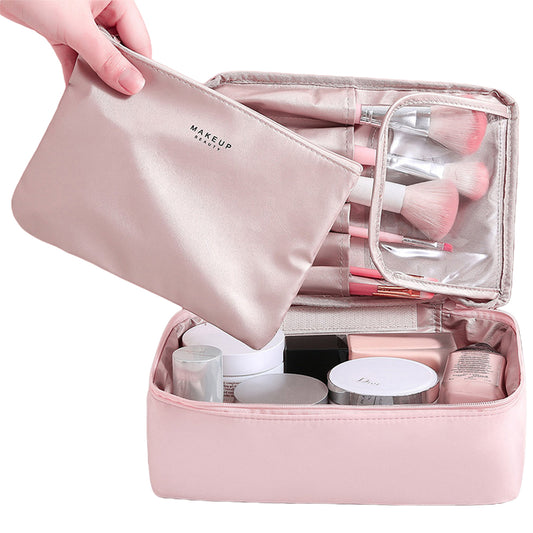 Makeup Bag Cosmetic Case Cosmetic Organizer Makeup Brushes Organizer Pink