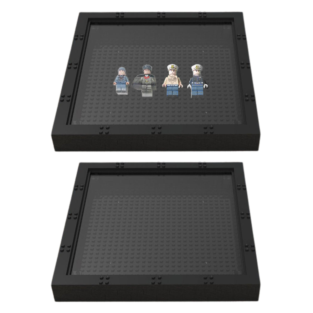 2X DIY Building Block Figures Display Blocks Frame Compatible with LEGO XL Size