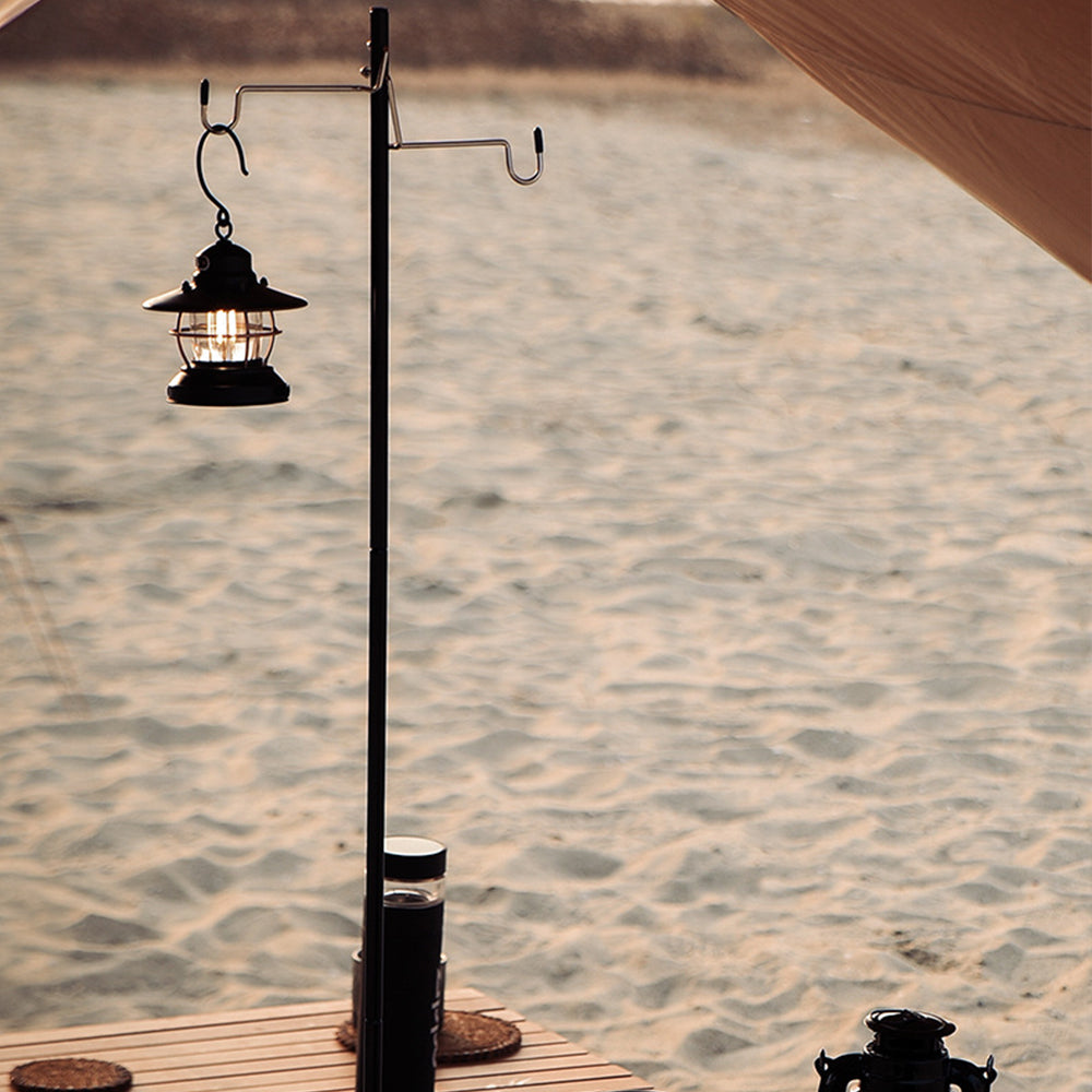 Camping Lamp Pole Portable Folding Lamp Stand Hanging Light Holder