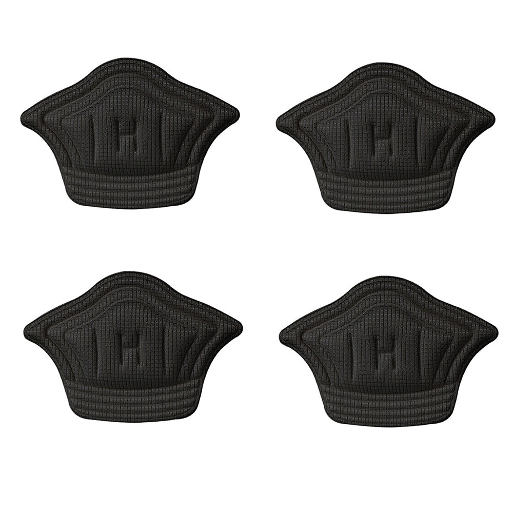 Two Pairs Heel Pads Heel Liners Inserts Grips Heel Protectors Cushions Black