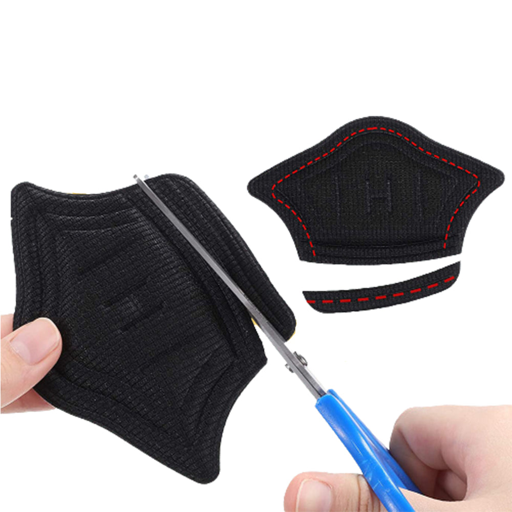 Four Pairs Heel Pads Heel Liners Inserts Grips Heel Protectors Cushions Black