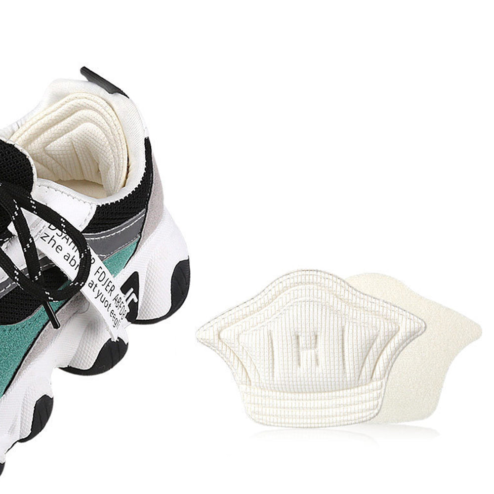 Two Pairs Heel Pads Heel Liners Inserts Grips Heel Protectors Cushions Beige