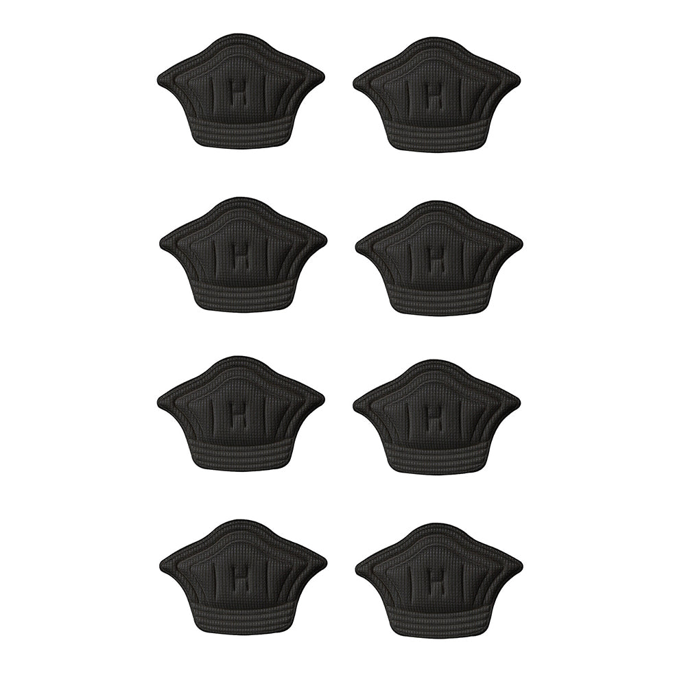Four Pairs Heel Pads Heel Liners Inserts Grips Heel Protectors Cushions Black