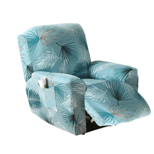 Stretch Recliner Cover Lift Reclining Cover Recliner Slipcover Leaf Pattern