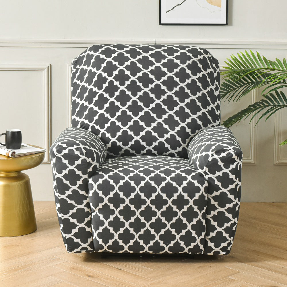 Stretch Recliner Cover Lift Reclining Cover Recliner Slipcover Grey Plaid
