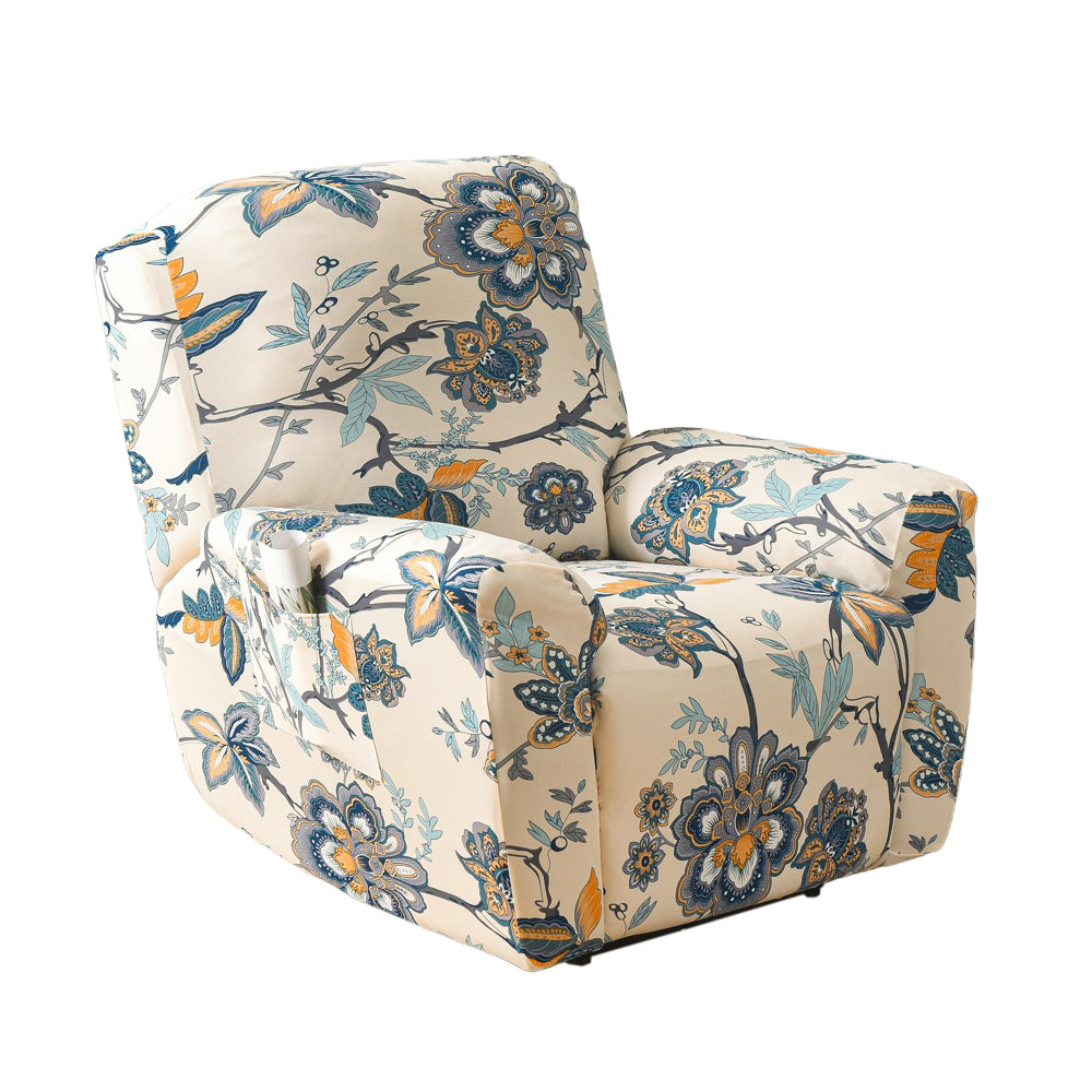 Stretch Recliner Cover Lift Reclining Cover Recliner Slipcover Big Flower