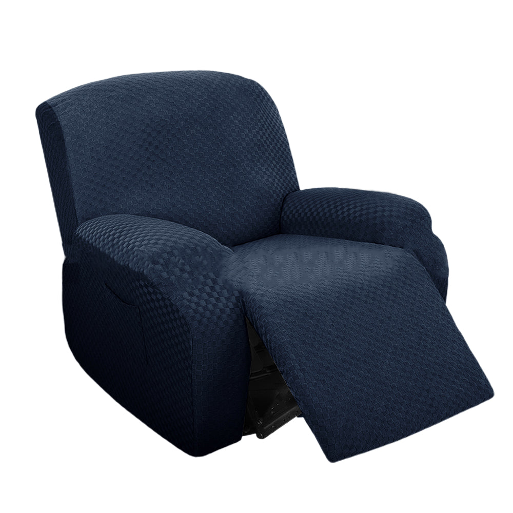 Stretch Recliner Cover Lift Reclining Cover Recliner Slip Cover Slipcover Blue