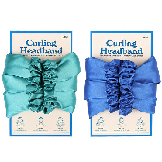 2X Lazy Heatless Hair Curler Sponge Hair Roller Hair Curling Rod Blue