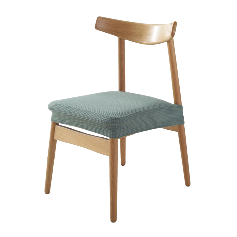 4Pcs Stretch Seat Cover Dining Chair Covers Seat Slipcover Green