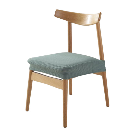 4Pcs Stretch Seat Cover Dining Chair Covers Seat Slipcover Green