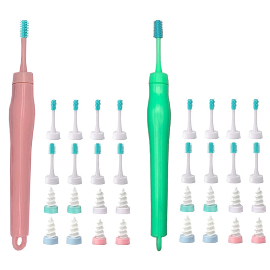 Ear Wax Remover Tool Spiral Ear Wax Cleaner Ear Wax Remover Brush Pink Green