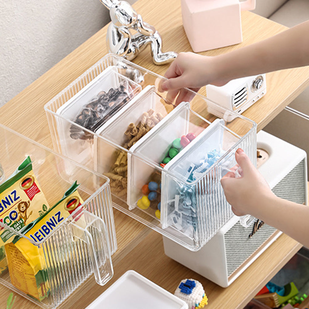 Set of 5 Pcs Food Storage Container Refrigerator Storage Box with Lid and Handle