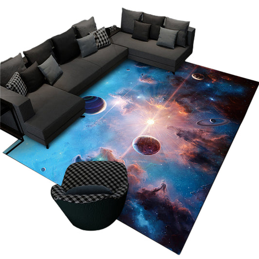 80x120cm Planet Printed Rug Floor Carpet Floor Mat Kid Bedroom Home Decor Style 1
