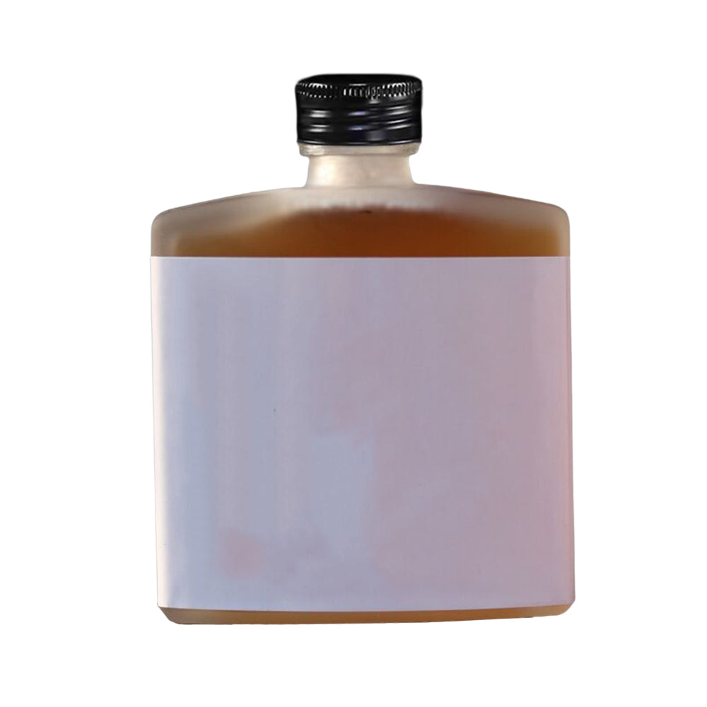 10Pcs 250ML Wine Glass Flat Square Whiskey Liquor Bottle Wine Bottle Juice Bottle Beverage Container