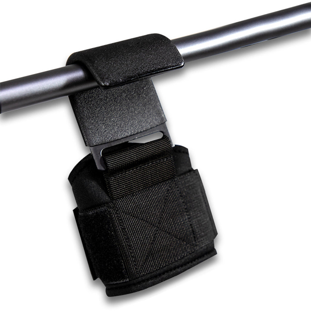 Weight Lifting Hook Hand Grip Support Wrist Straps Powerlifting Grips Gym Black